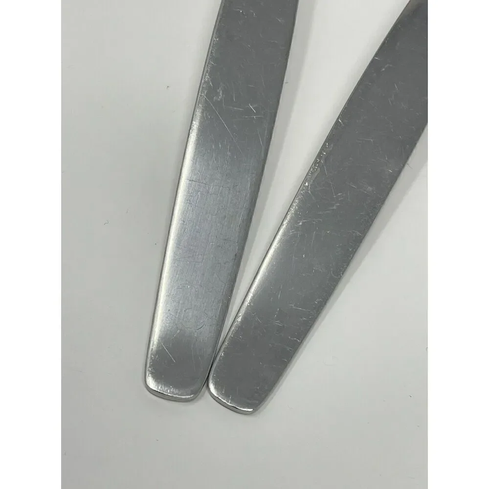 Nils Johan Sweden Sessan Large Serving Table Spoons NIJ1 8.5” Set Of 2